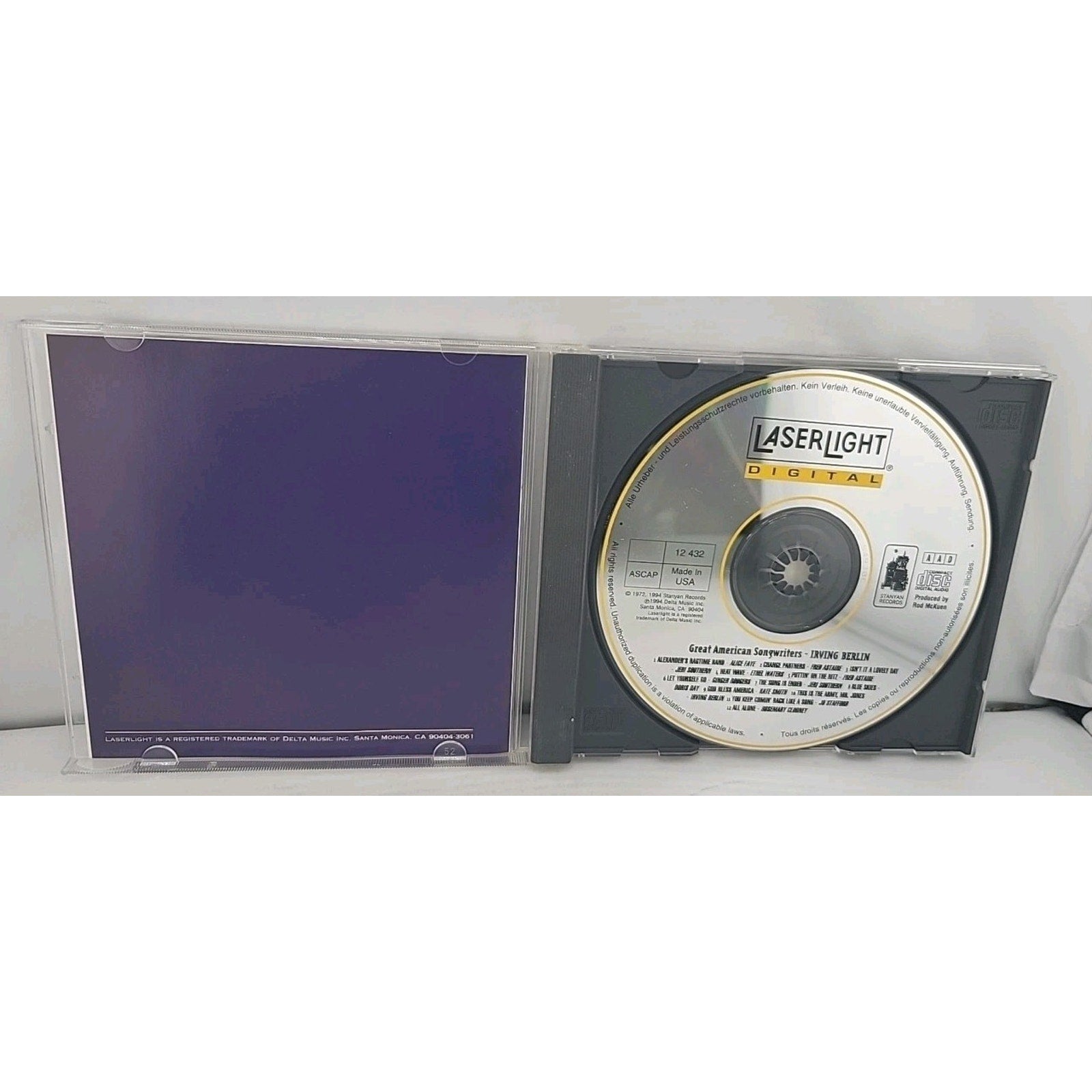Irving Berlin Great American Songwriters CD Various Artists