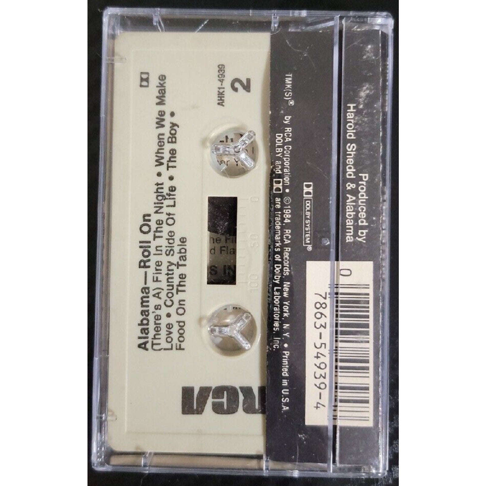 Roll On by Alabama (Cassette, Oct-1990, RCA)