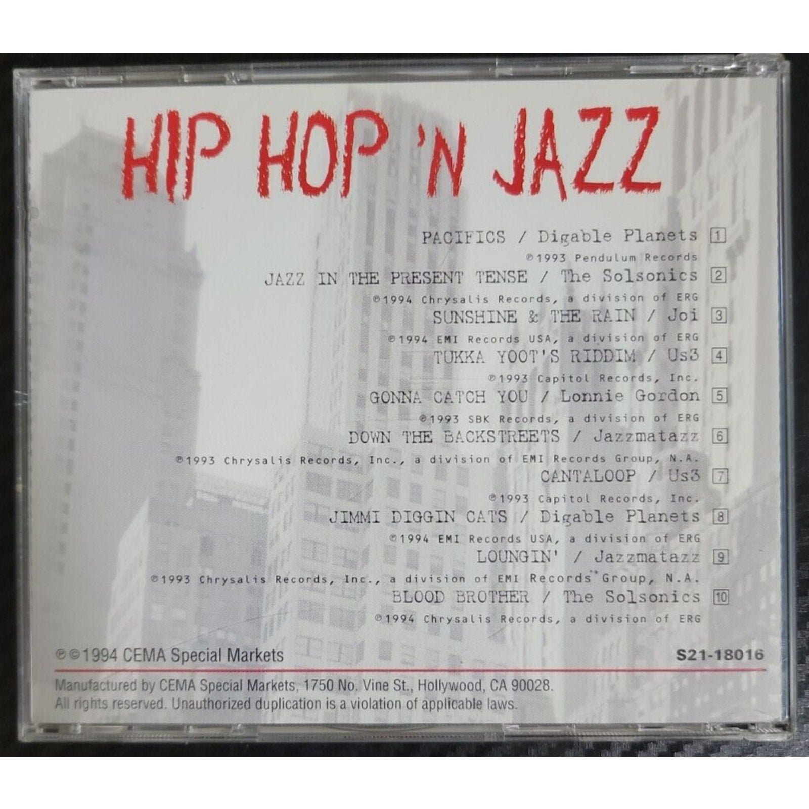 Various Artists : Hip Hop N Jazz (CD)