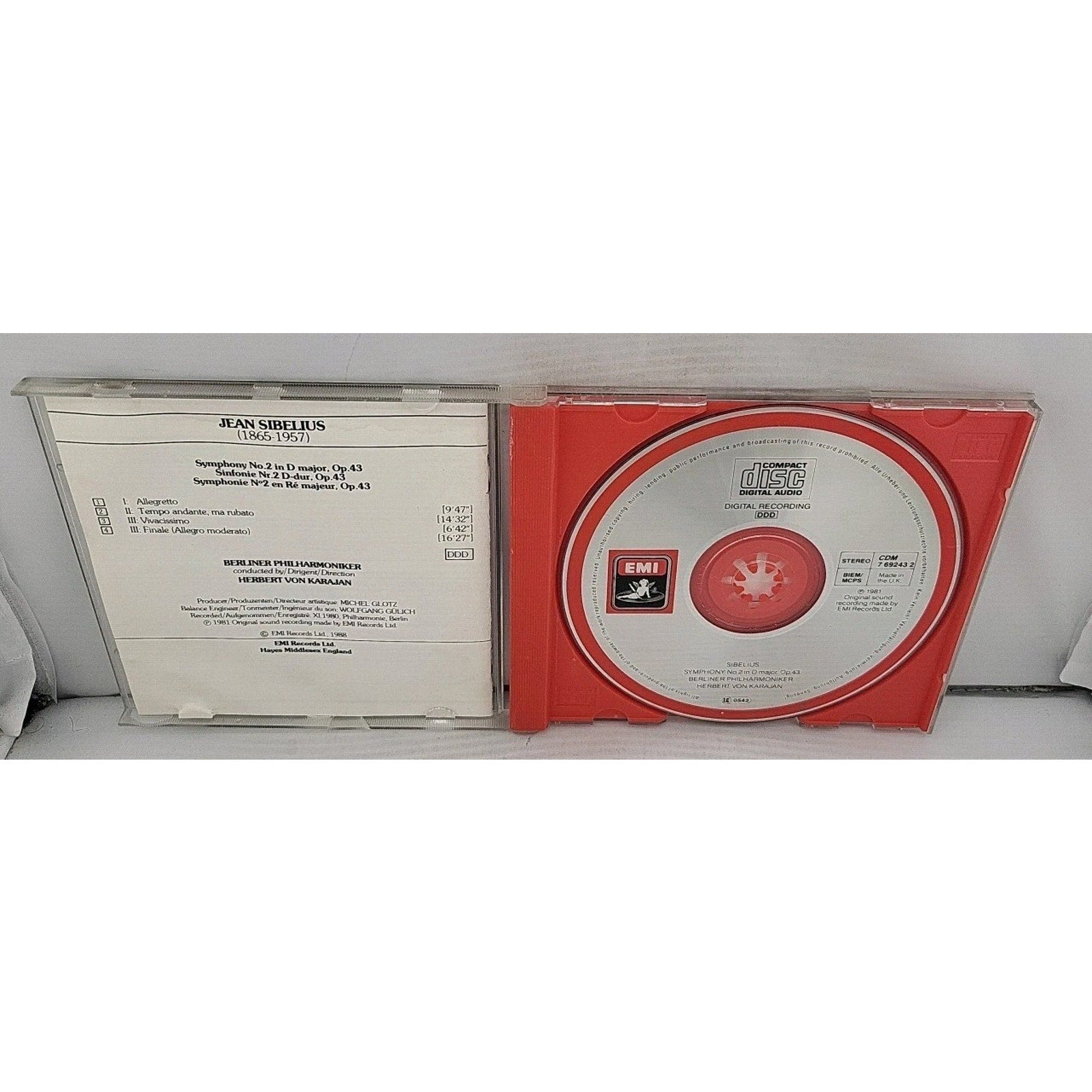 Symphony 2 in D major, Op. 43 (CD)