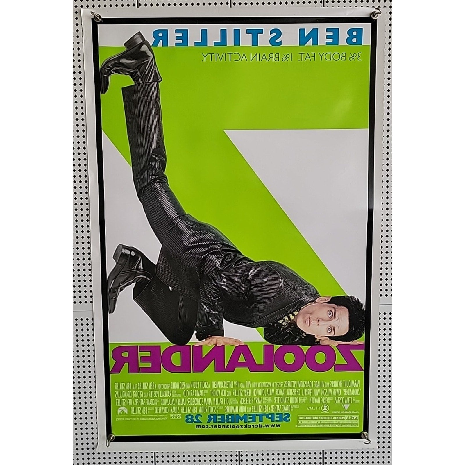 Zoolander - Original DS Movie Poster 27x40 - 2001 Ben Stiller