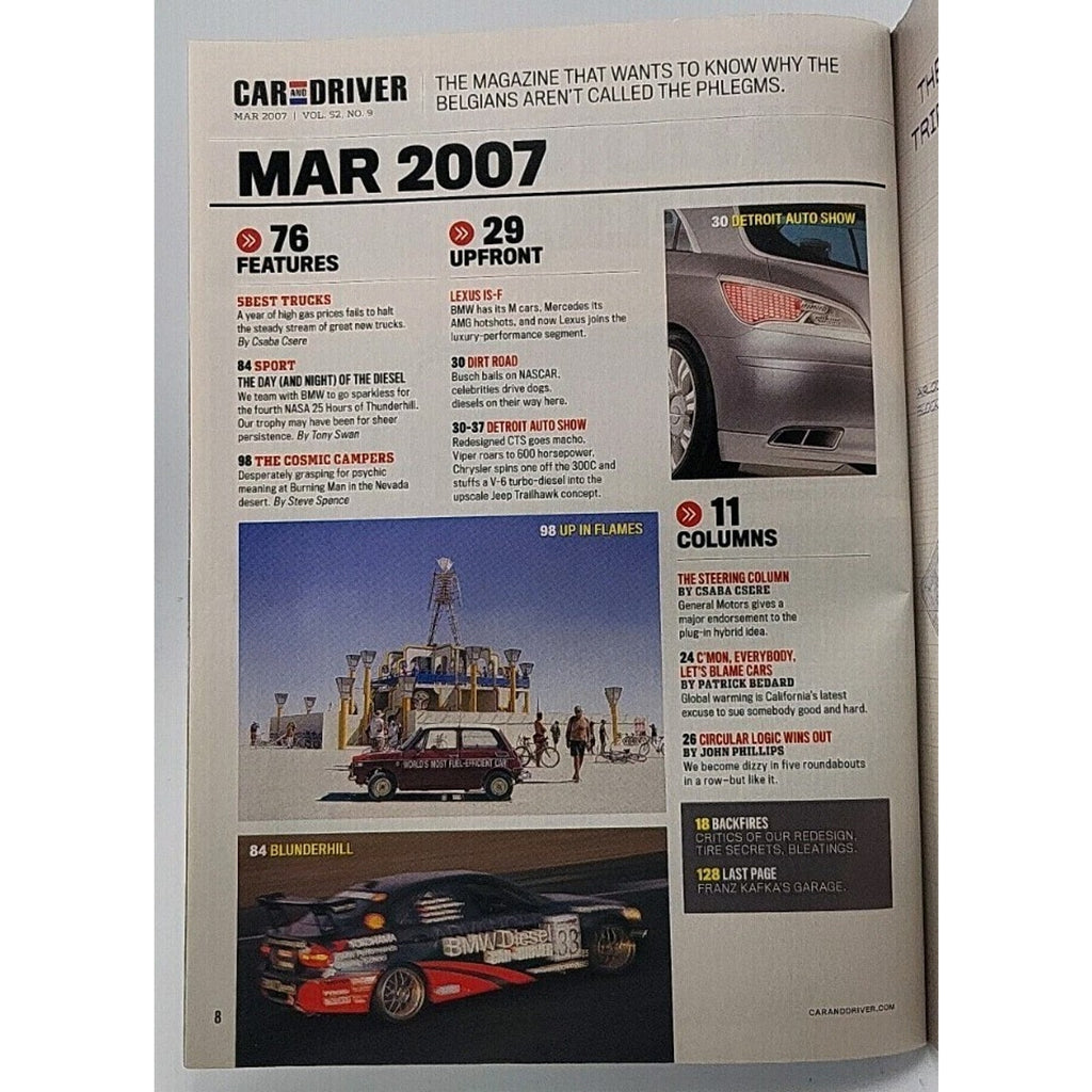 Car And Driver Magazine - March 2007 - Vol. 52 No. 9