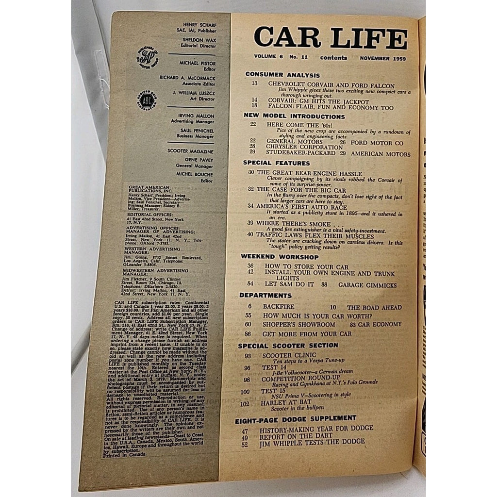 Car Life Magazine - November 1959 - Volume 6 No. 11