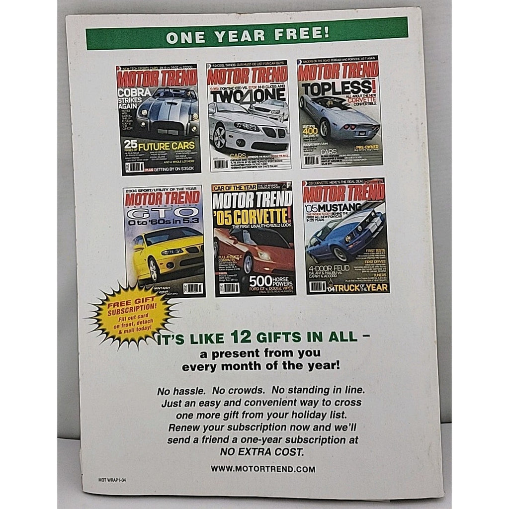 Motor Trend Magazine November 2004