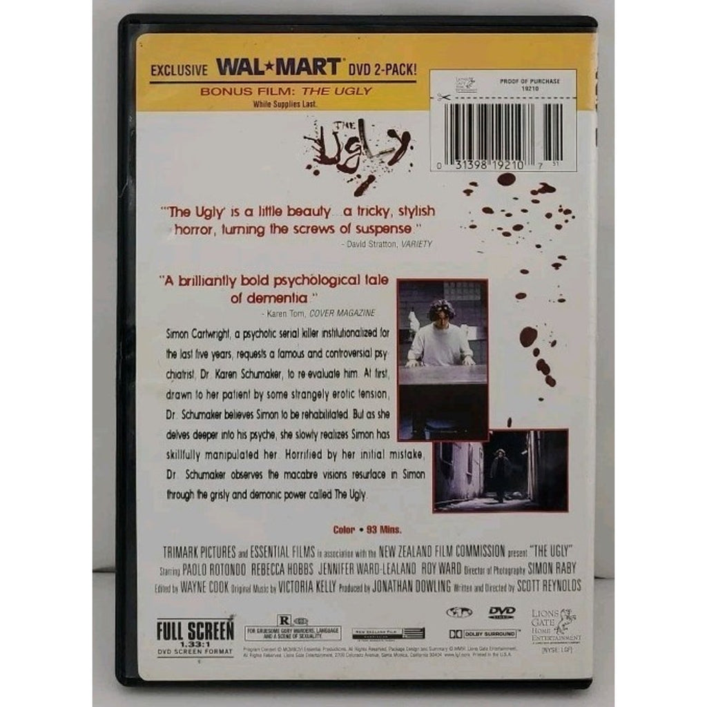 The Ugly (DVD) 1997 Obscure Horror - Lionsgate - Walmart Exclusive Release