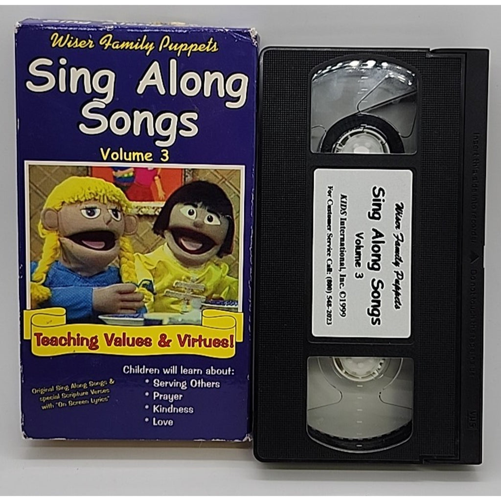 Wiser Family Puppets Sing Along Songs Volume 3 (VHS)