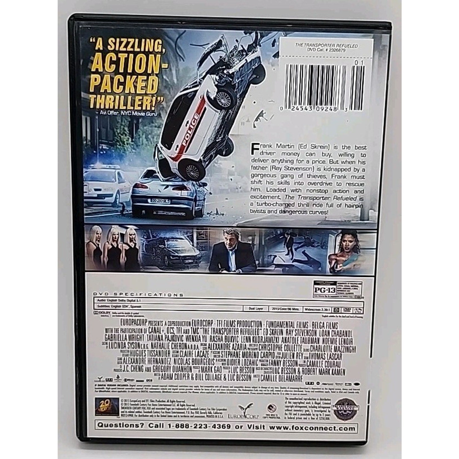 The Transporter Refueled DVD Rental Exclusive