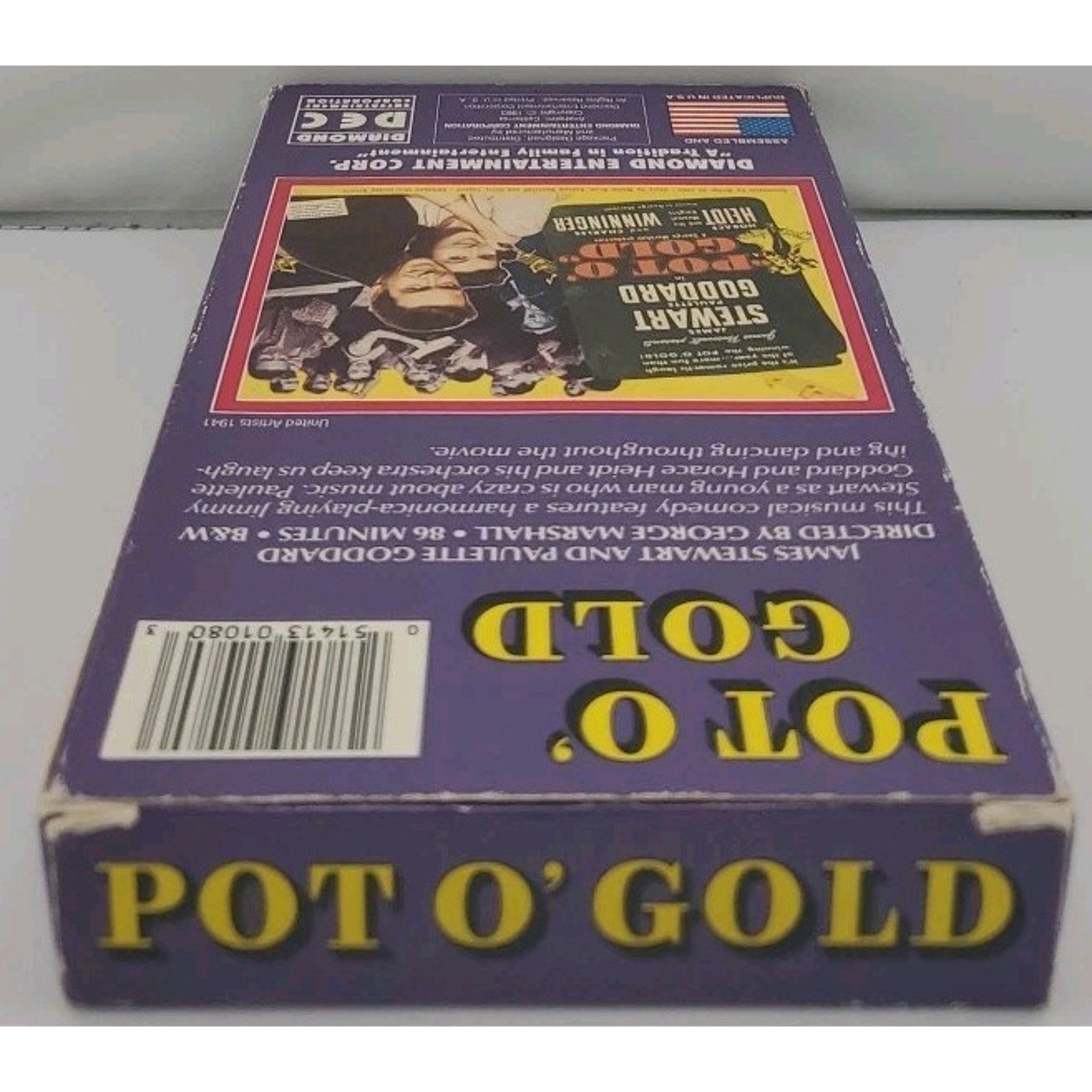 Pot O' Gold VHS James Stewart Paulette Goddard 1941 1993