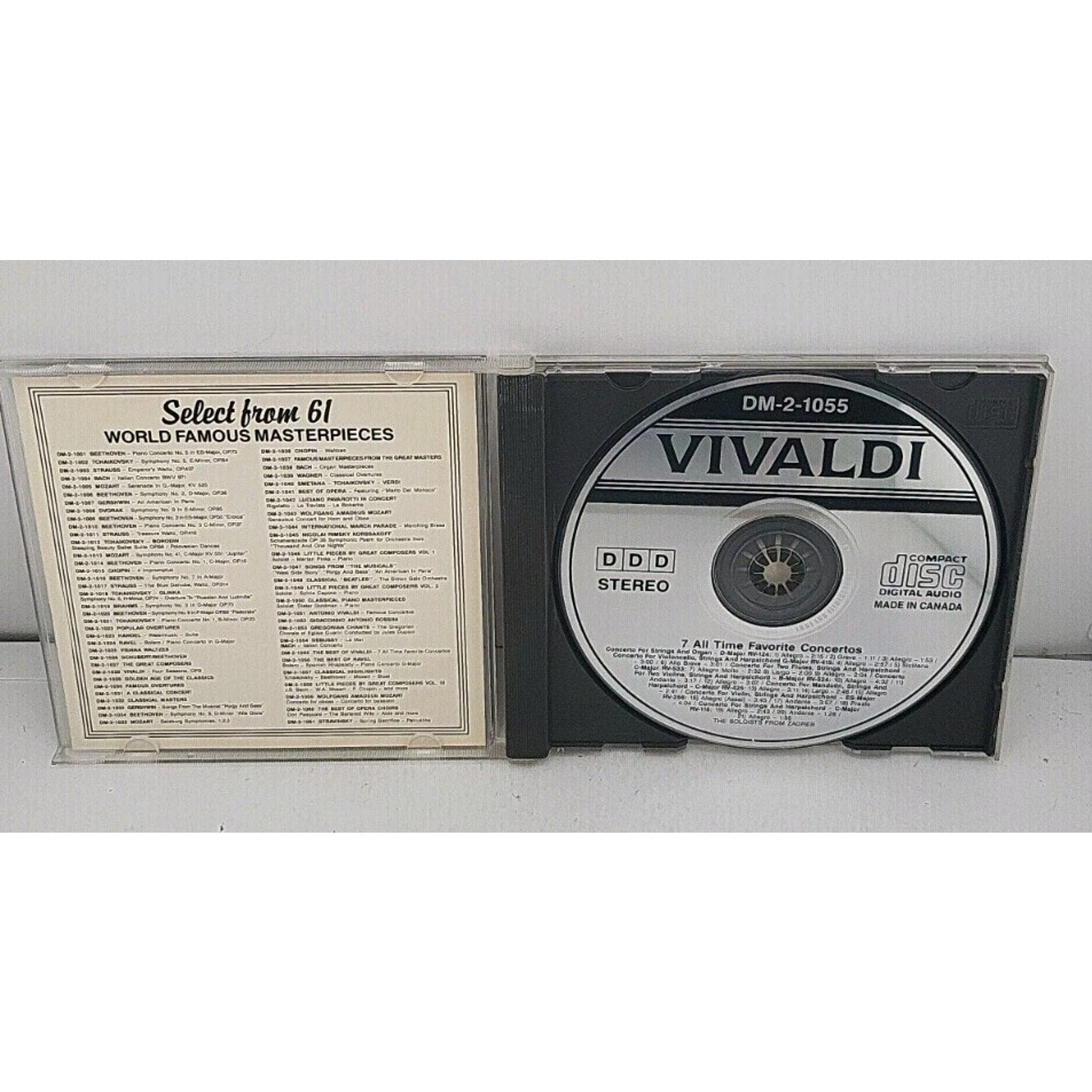 The Best of Vivaldi: 7 All-Time Favorite Concertos (CD, 1994, Madacy)