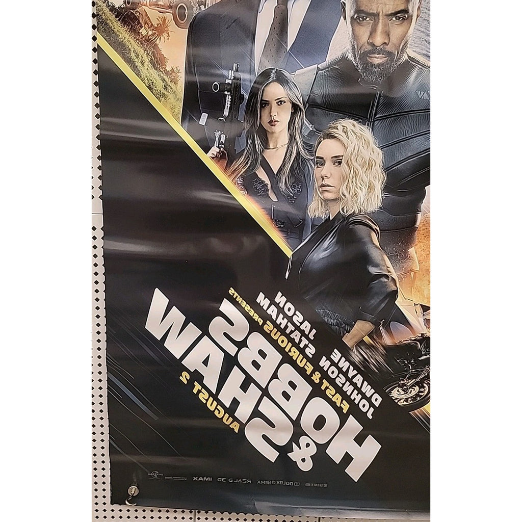Hobbs & Shaw Movie Poster 27x40 D/S Dwayne Johnson Jason Statham Idris Elba