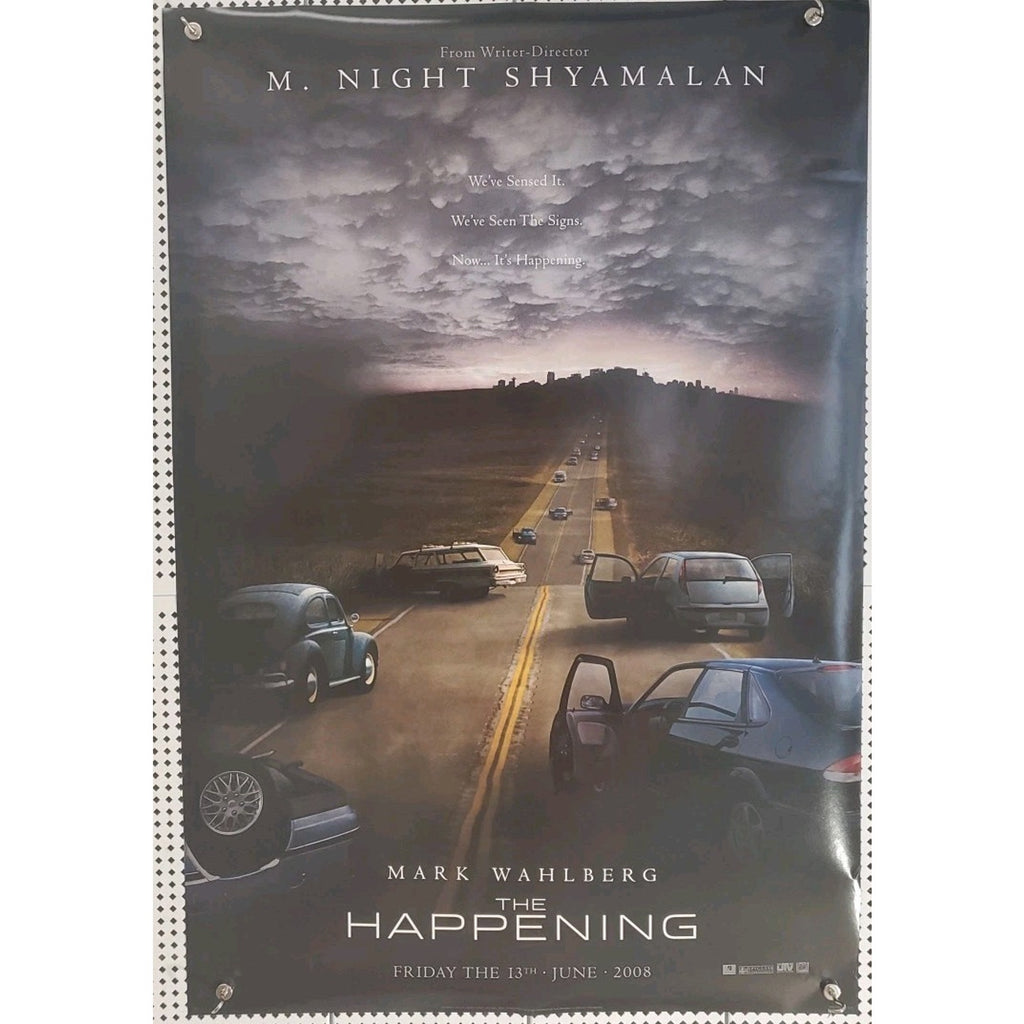 The Happening Orig Advance Double Sided Mark Wahlberg Movie Poster 2008