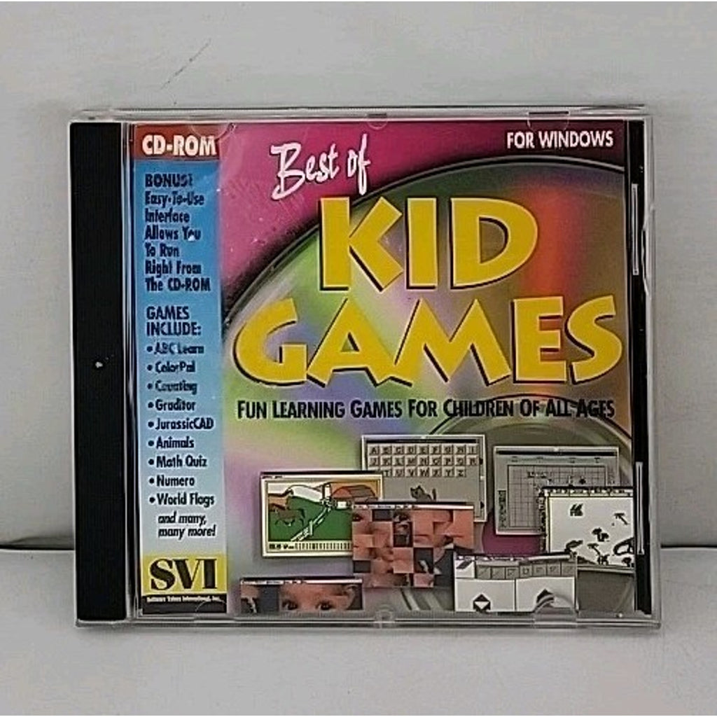 Best of Kid Games PC CD-ROM Video Game (PC, 1995)