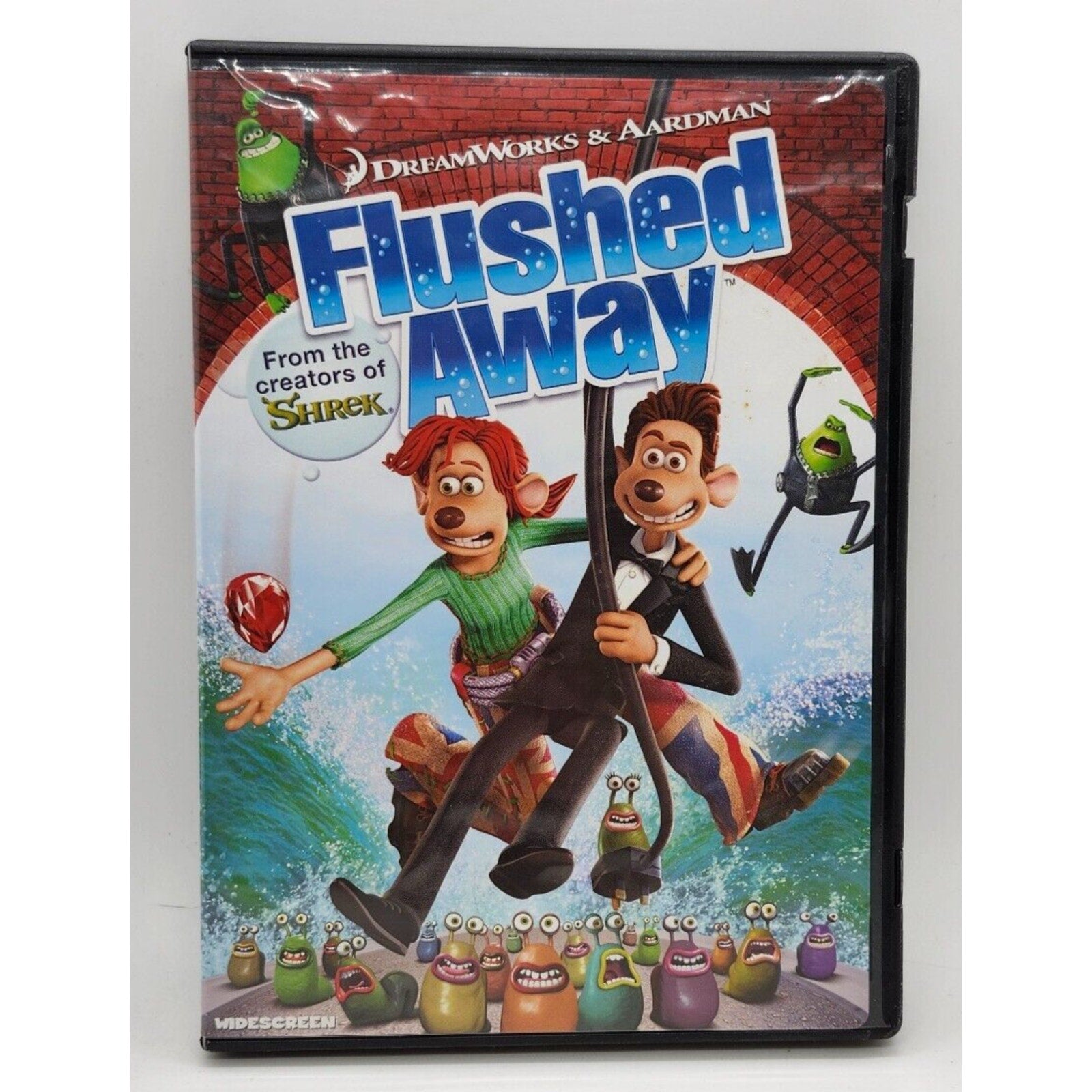 Flushed Away (DVD, 2007, Widescreen Sensormatic)