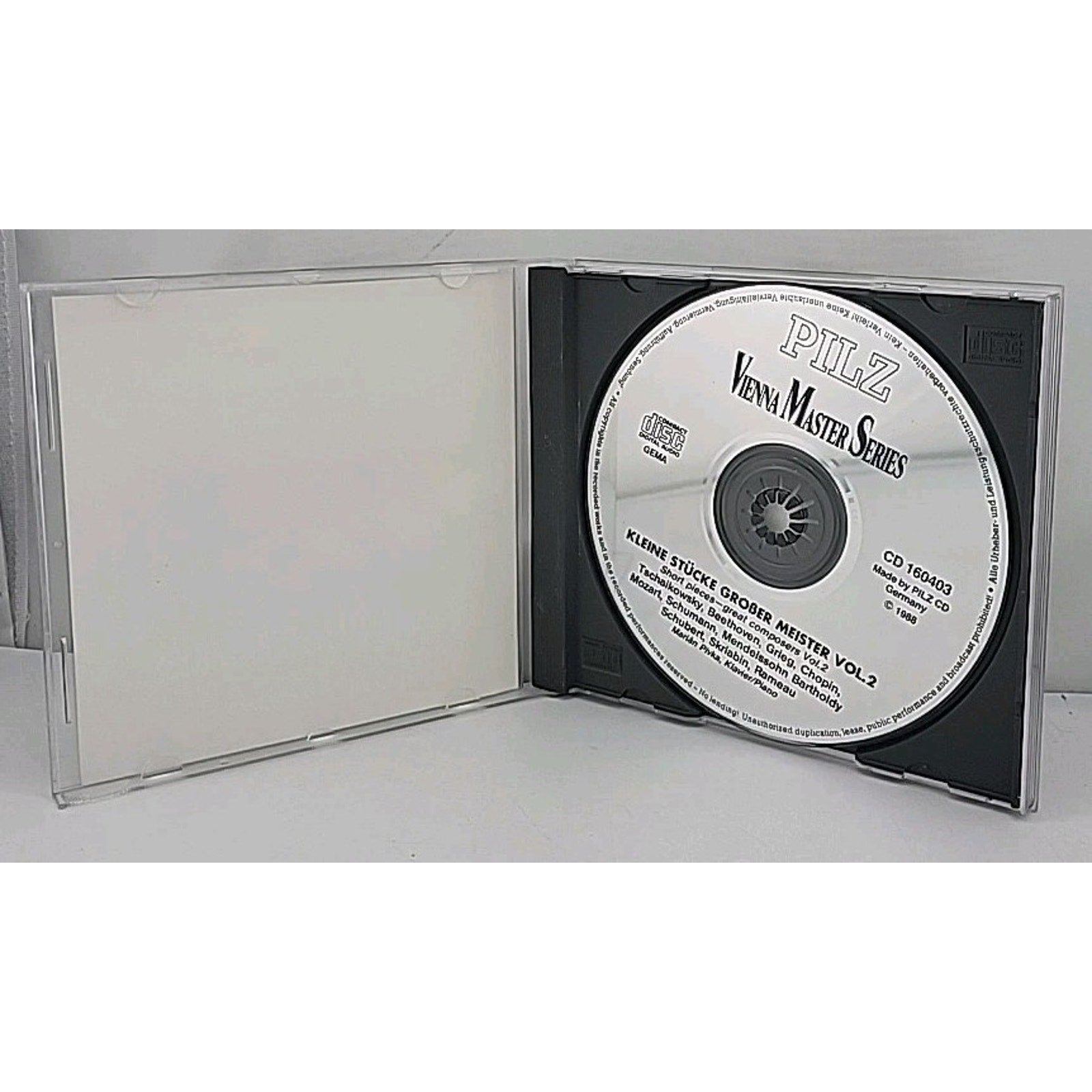 Short Pieces Great Composers Vol 2 Vienna Master Series CD