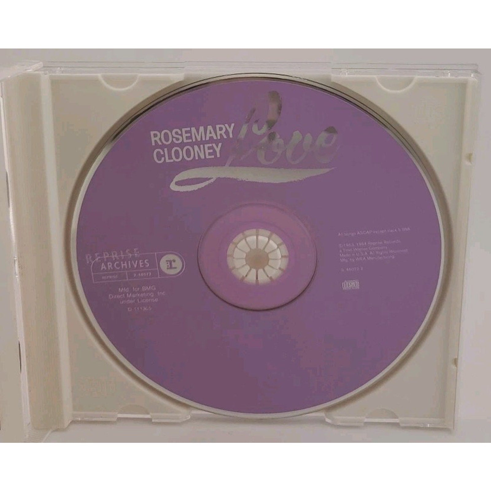 Rosemary Clooney - Love - Nelson Riddle CD
