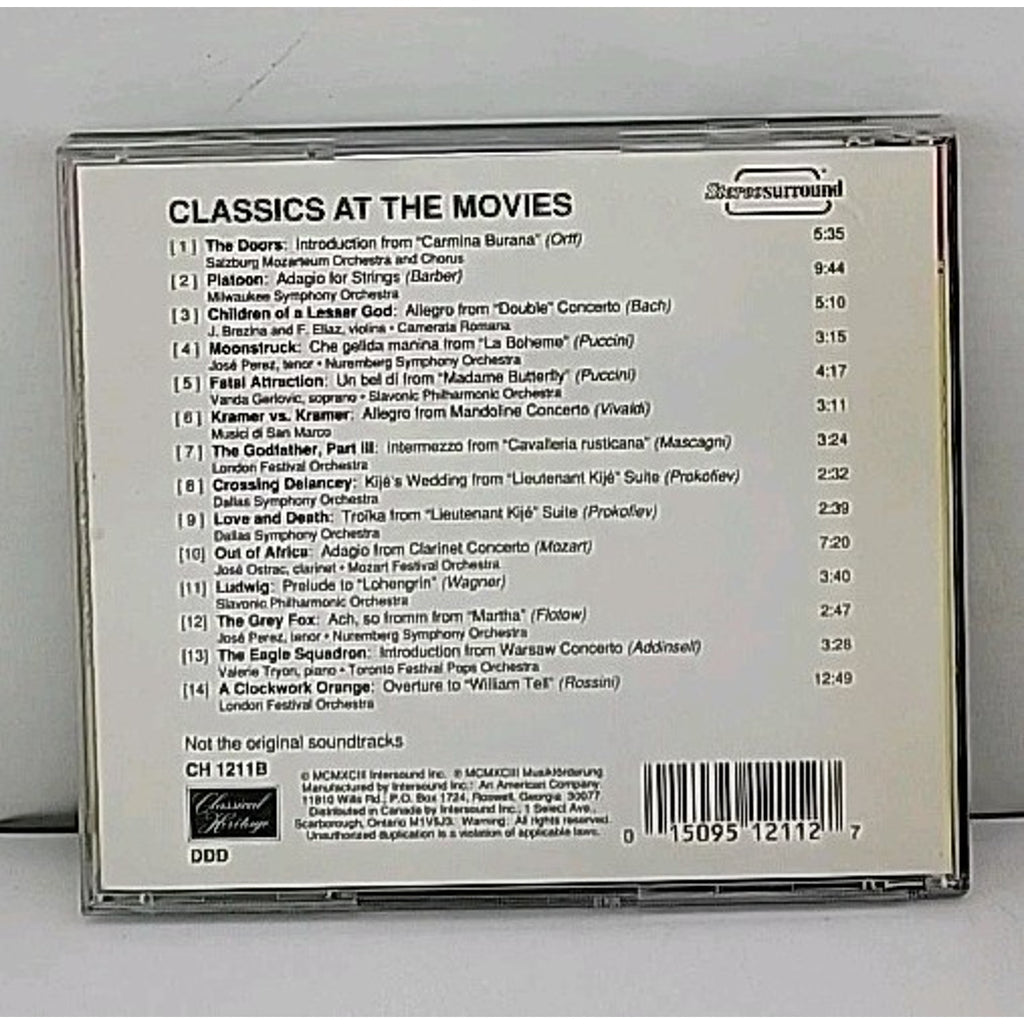 Classics at the Movies [Intersound] by Various Artists (CD, Oct-1994, 4...