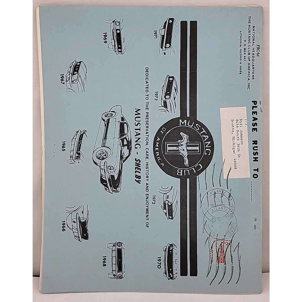 Mustang Times Newsletter - Mustang Club Of America - February 1978 - Vol. 2 No.2