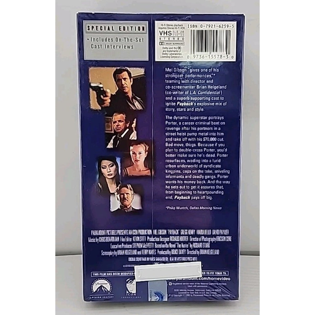 Payback (1999) (VHS, 1999) *Brand New*