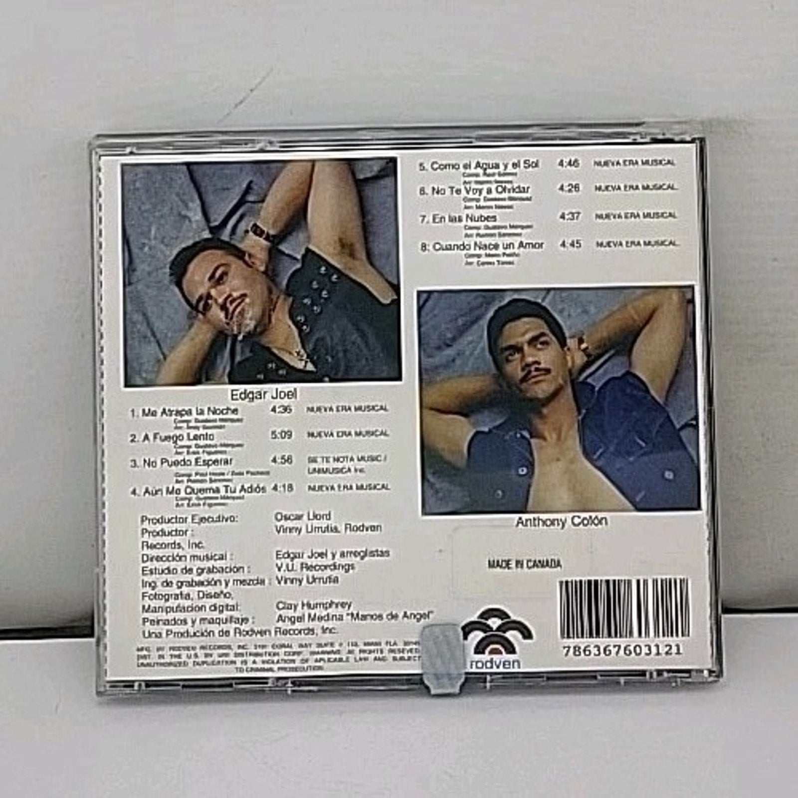 Me Atrapa La Noche by Edgar Joel (CD, Jan-1996, T.H. Rodven)