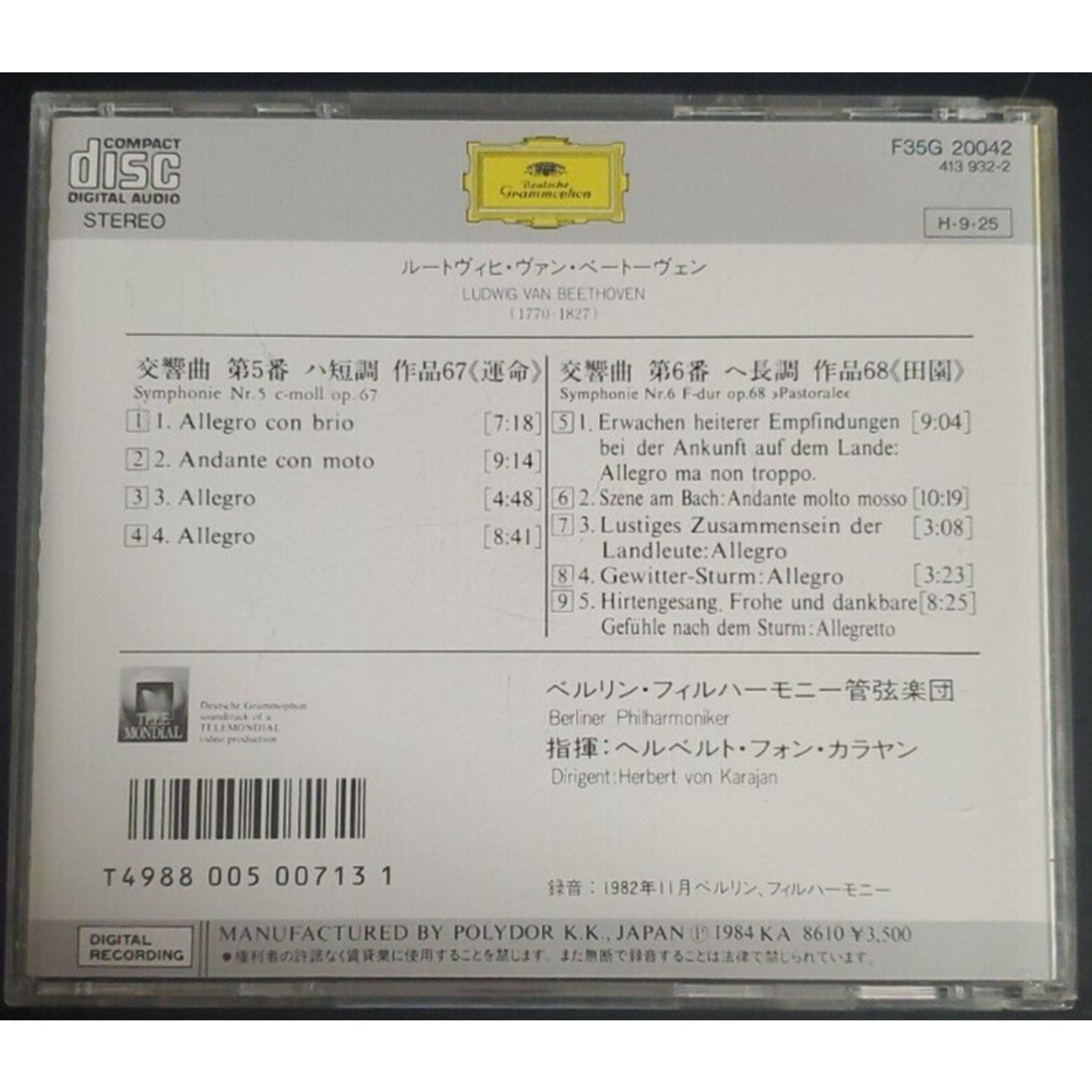 Symphonies 5 & 6 by Berlin Philharmonic Orchestra (CD, 1993)