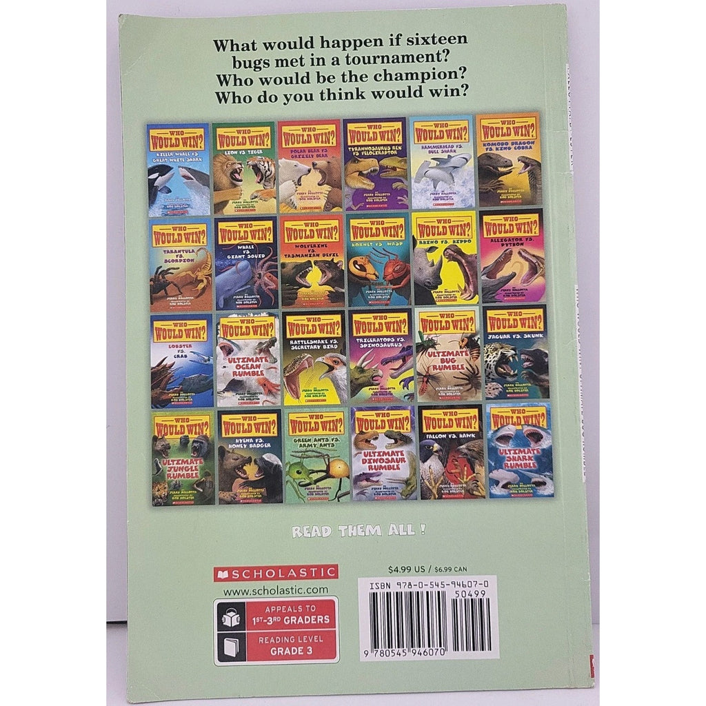 Ultimate Bug Rumble (Who Would Win?) by Jerry Pallotta (2020, Trade Paperback)