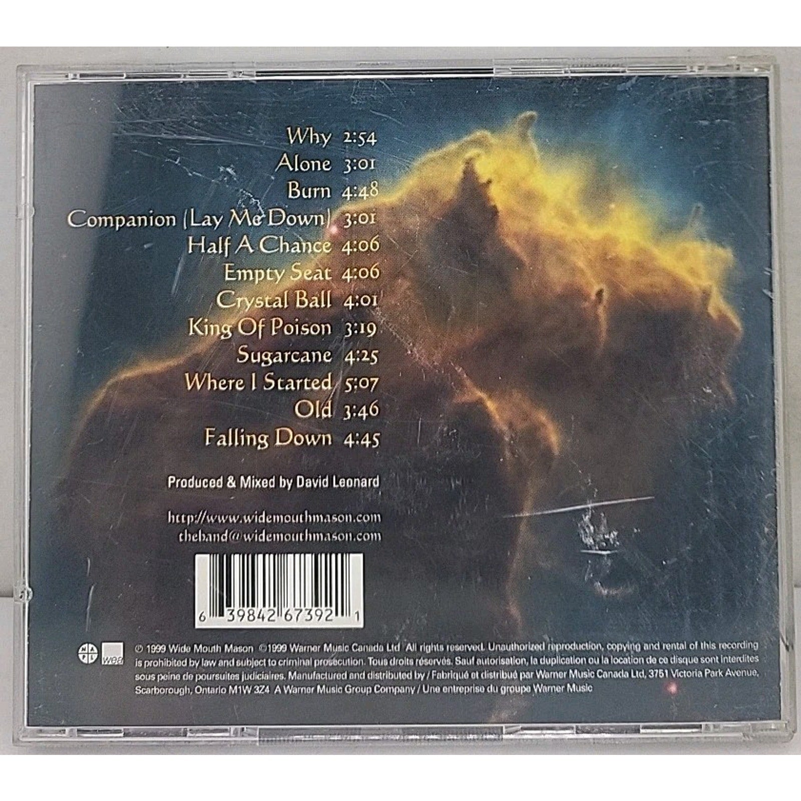 Where I Started by Wide Mouth Mason (CD, Jan-2007, WEA/Erato)