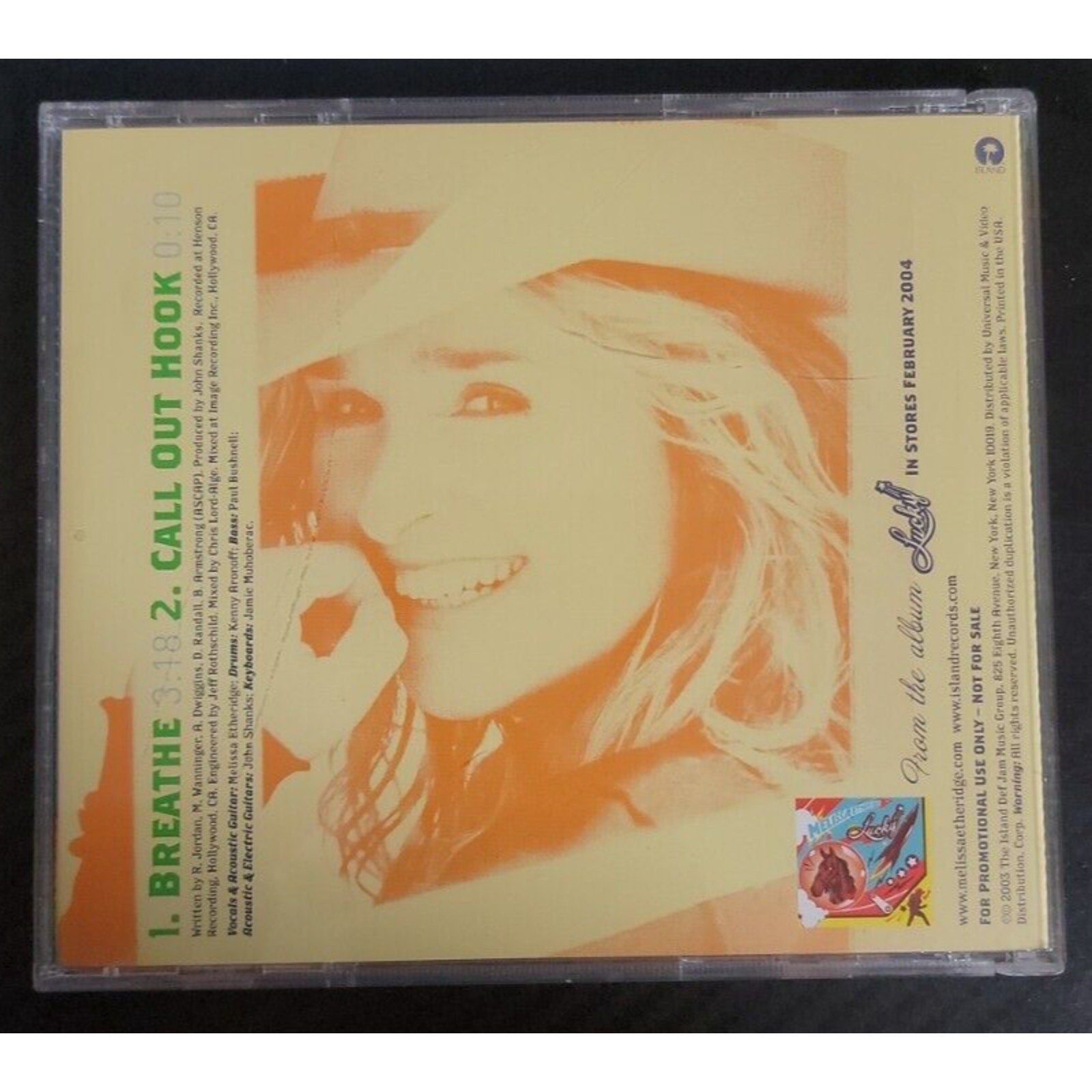 Melissa Etheridge Breathe PROMO (CD)