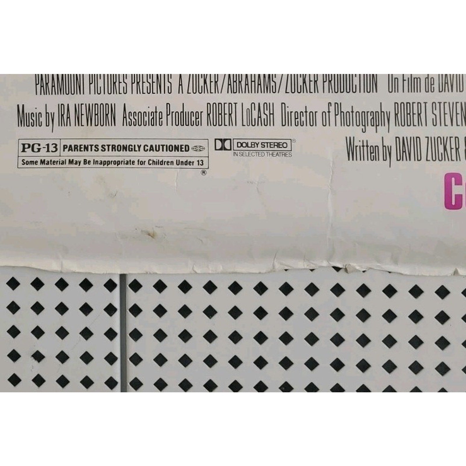 1991 The Naked Gun 2 1/2 The Smell of Fear Movie Poster 40"x27"