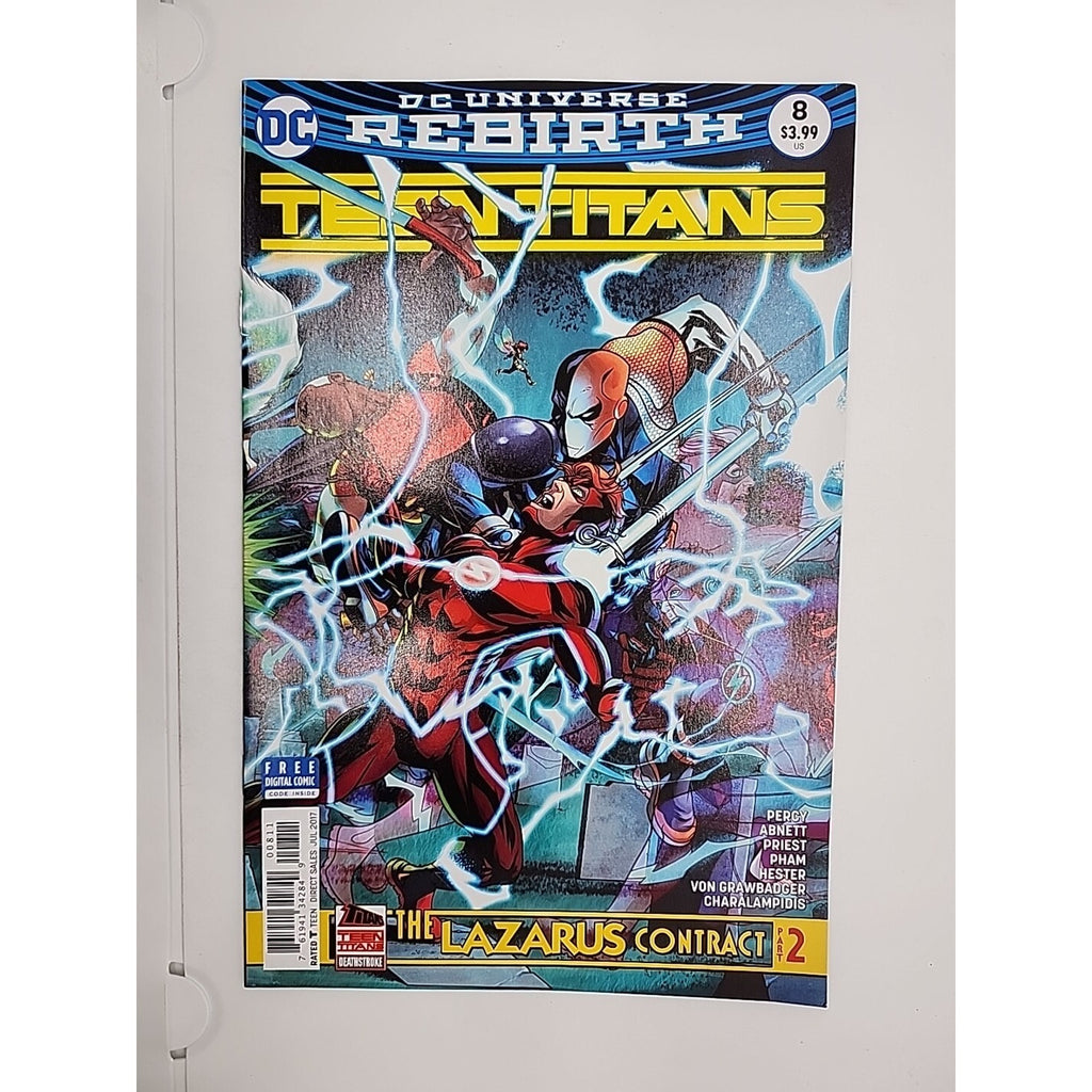 Teen Titans #8 (LAZARUS CONTRACT PART 2) Rebirth DC COMICS Deathstroke