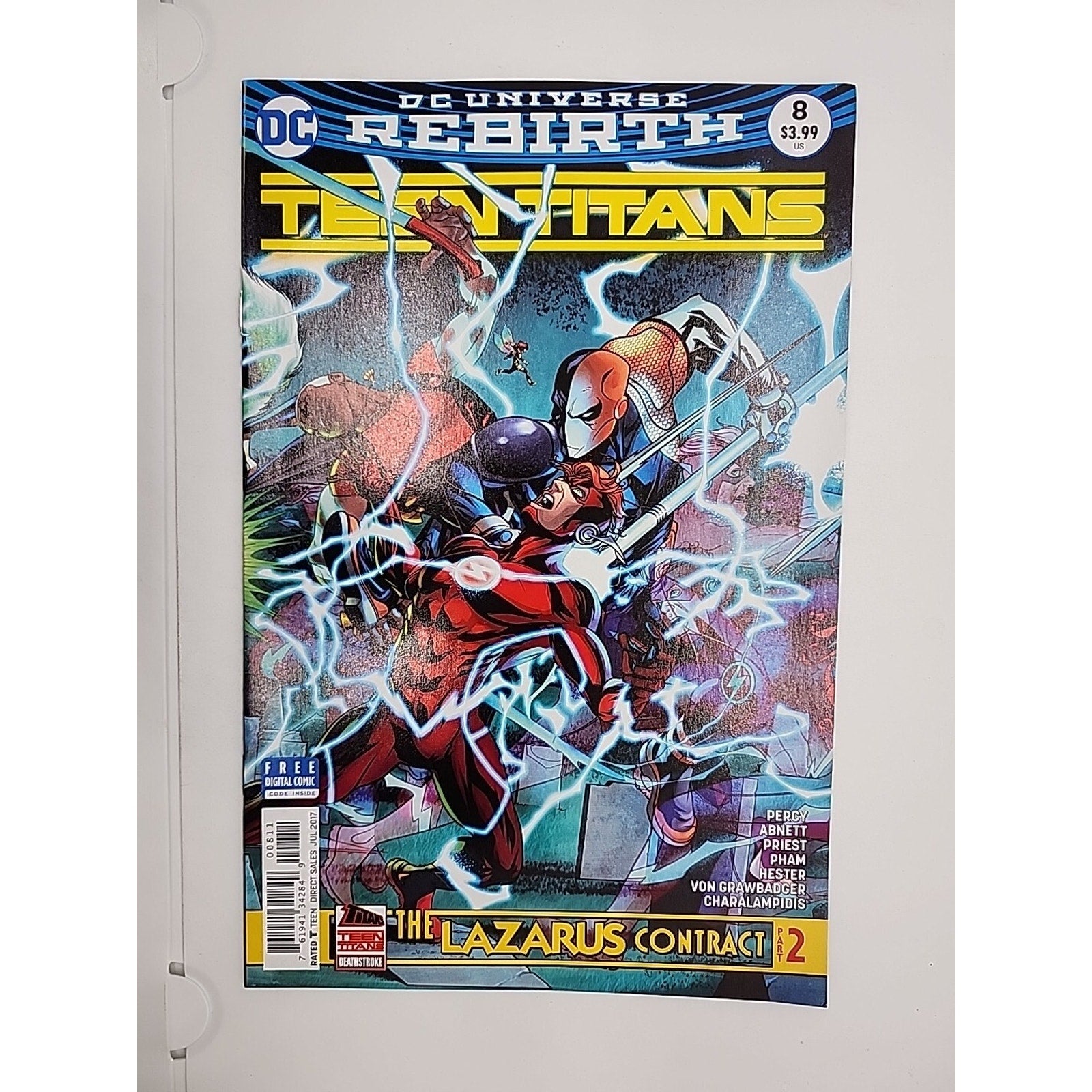 Teen Titans #8 (LAZARUS CONTRACT PART 2) Rebirth DC COMICS Deathstroke