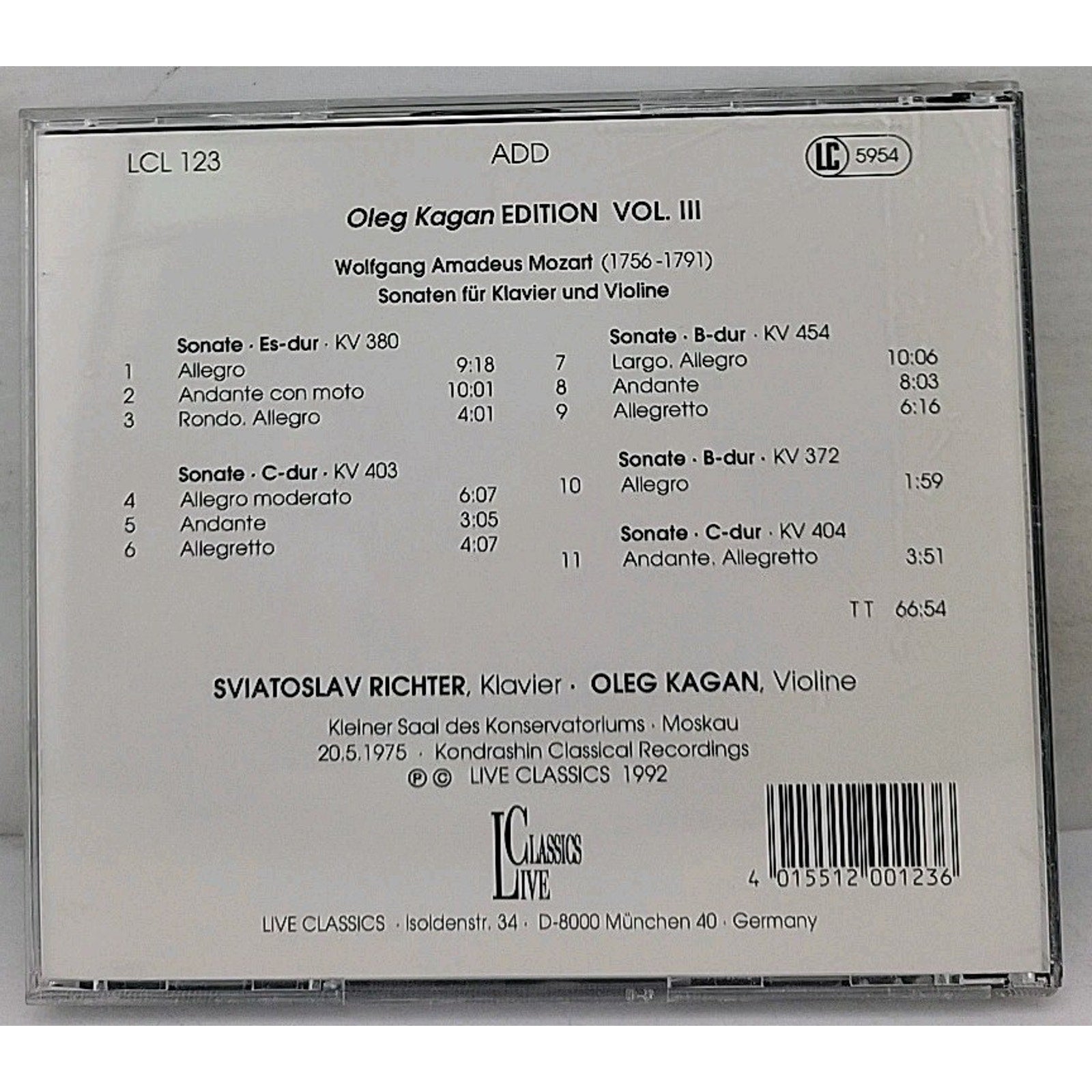 Oleg Kagan Edition, Vol.2 - CD