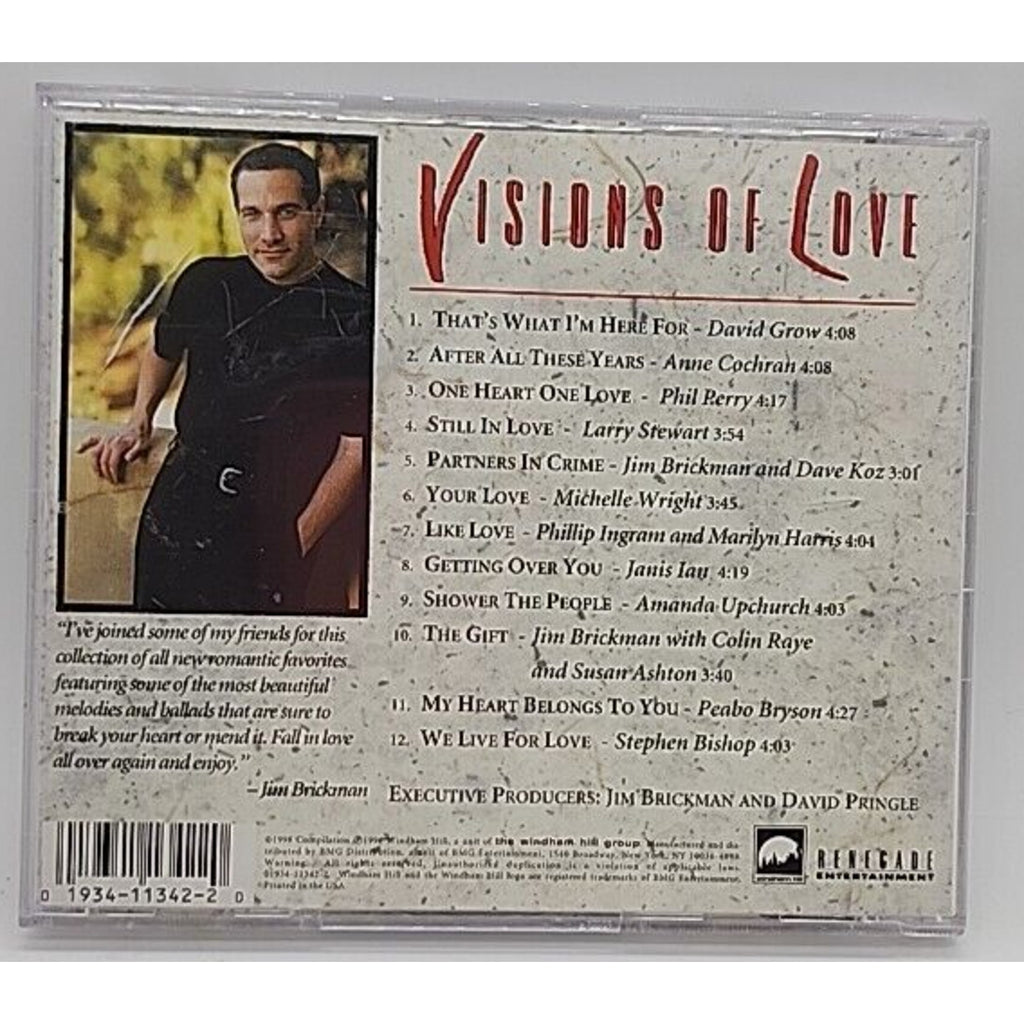Visions of Love by Jim Brickman (CD, Jul-1998, Windham Hill Records)