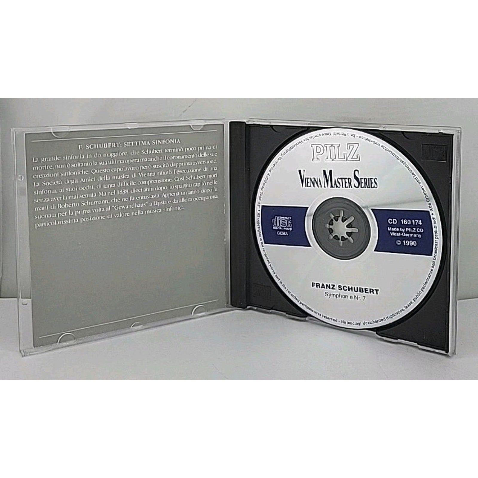 Pilz Vienna Master Series Franz Schubert Symphonie Nr 7 CD