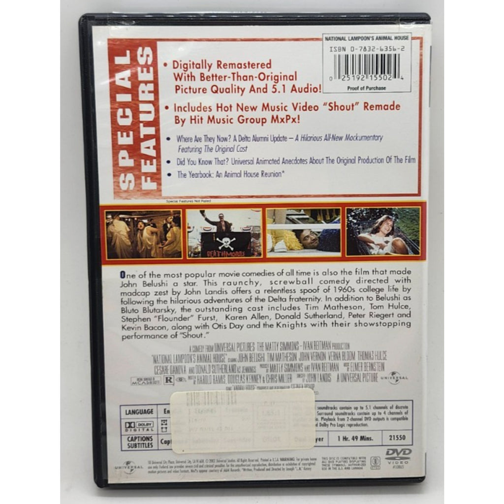 National Lampoons Animal House (DVD, 2003, Double Secret Probation Edition Wide…