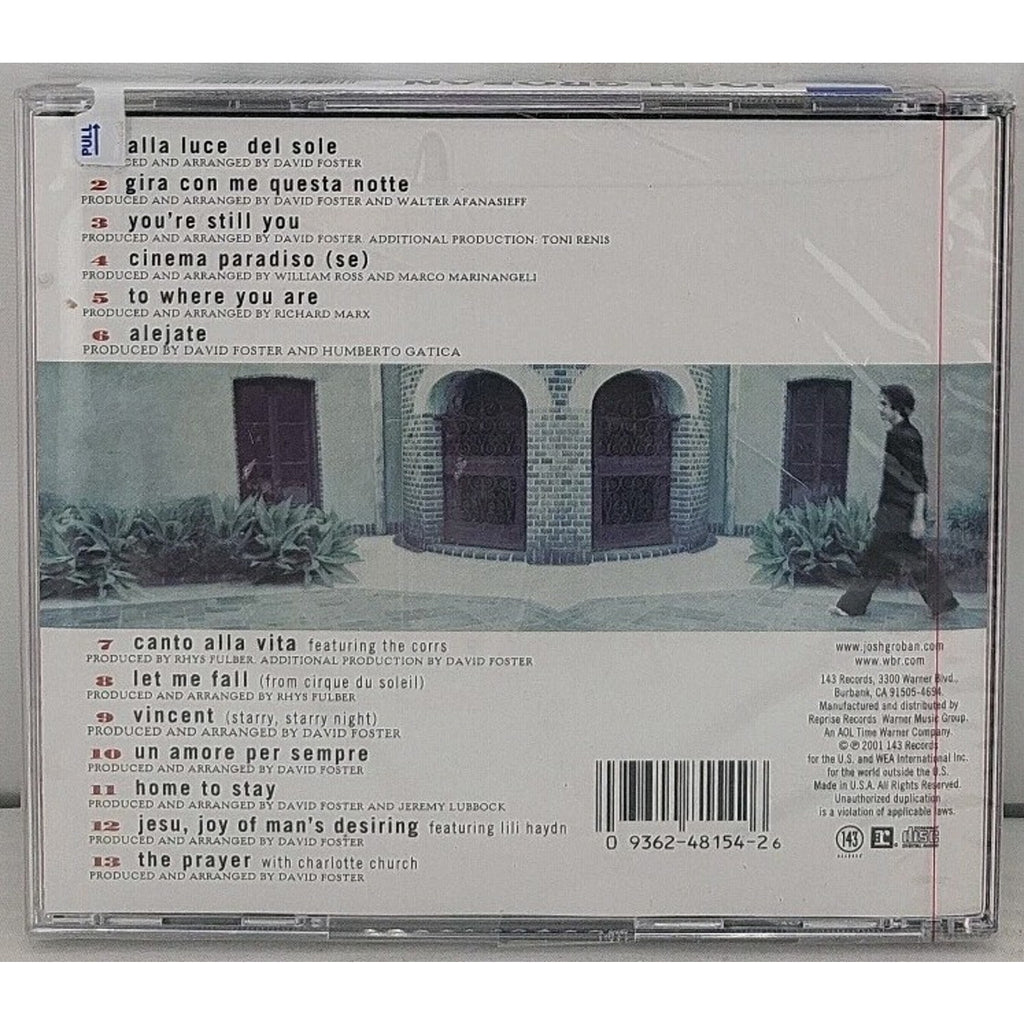 Josh Groban by Groban, Josh (CD, 2001) *Brand New*