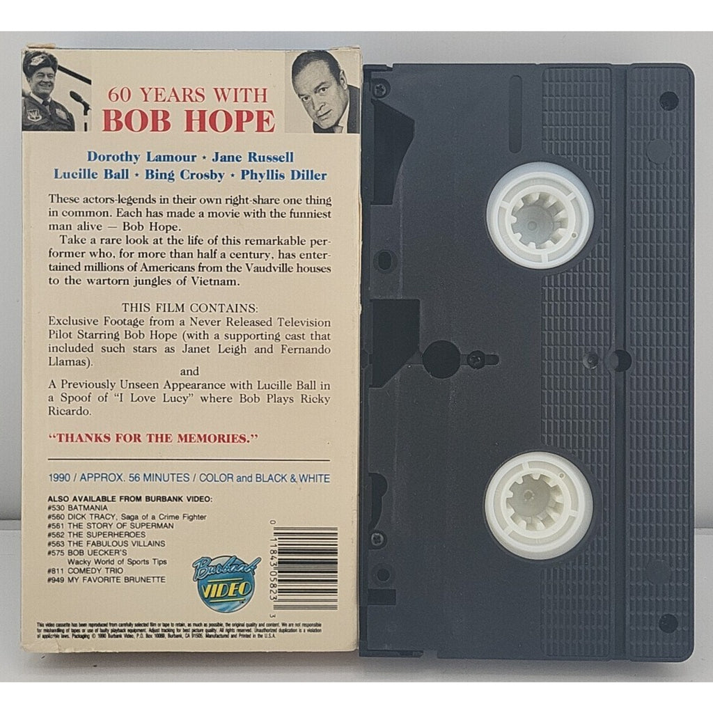 60 Years With Bob Hope (VHS, 1991)
