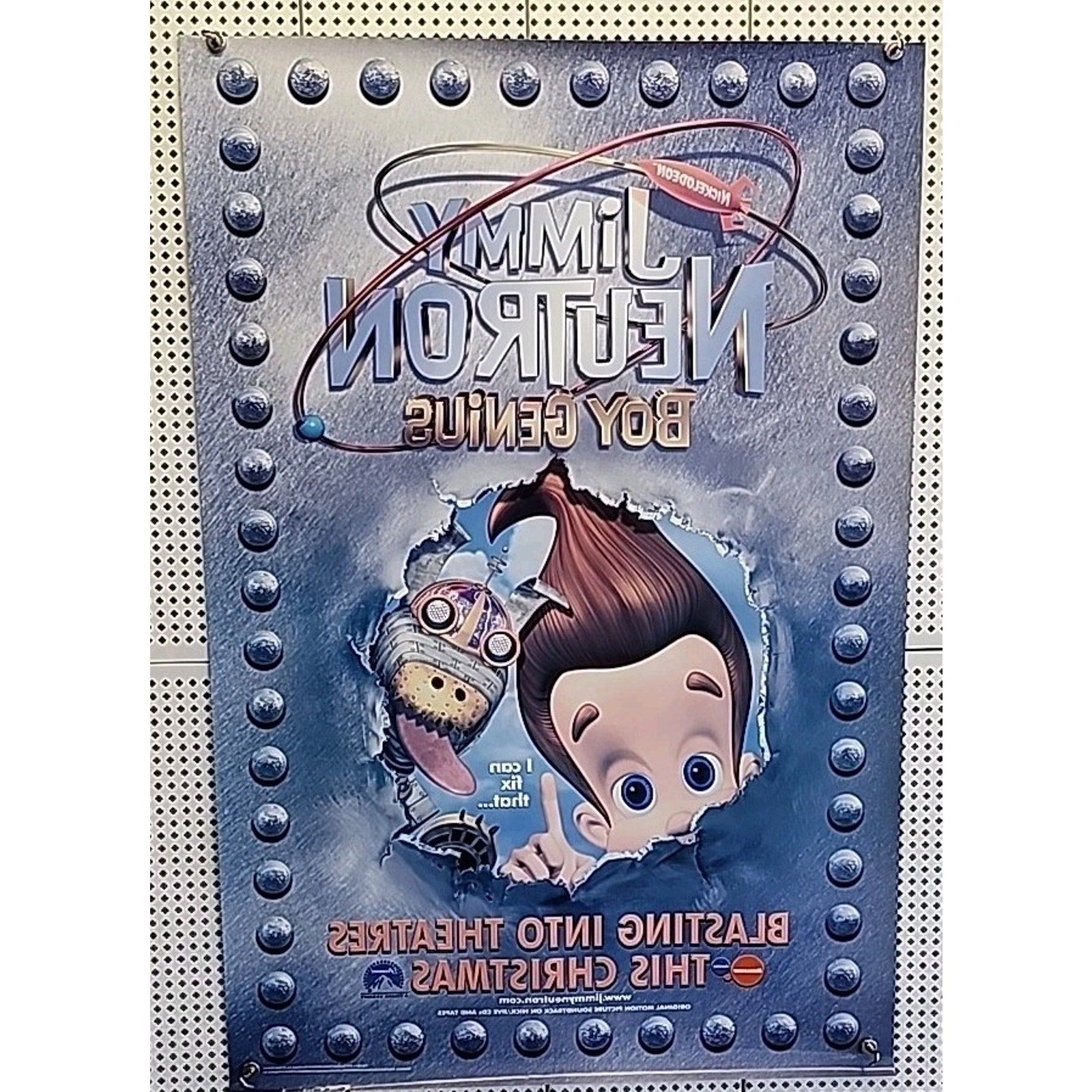 Jimmy Neutron Boy Genius 2001 Original Movie Poster 27x40 Rolled DS