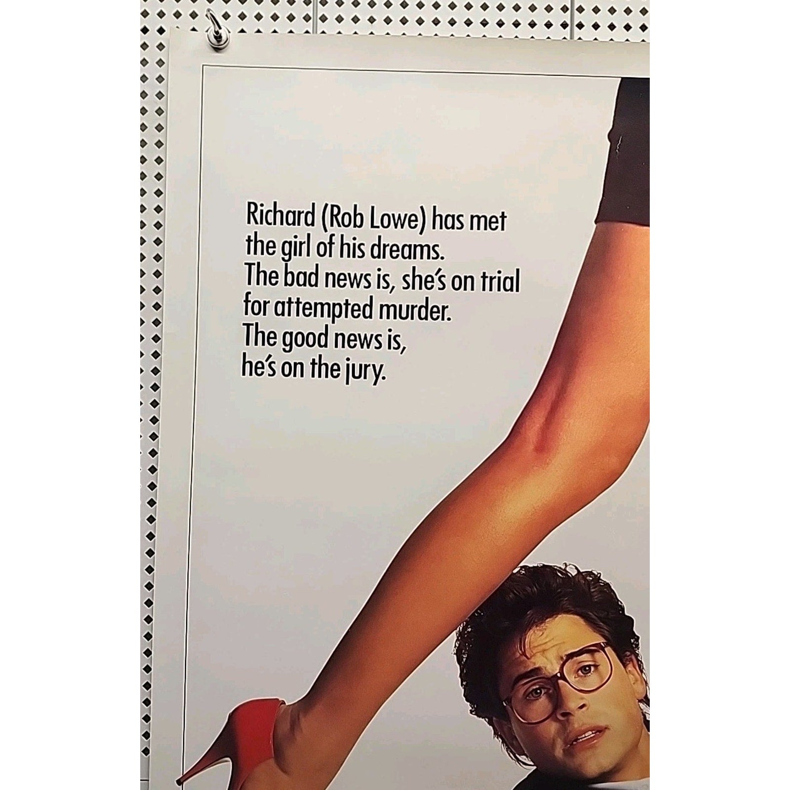 Illegally Yours 1988 Home Video Movie Poster 25X38 Rolled 1 Sheet Rob Lowe