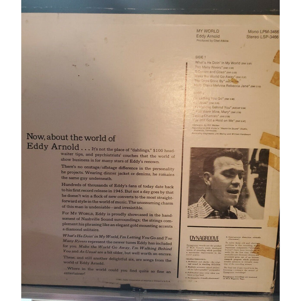 Eddy Arnold My World Vinyl LP