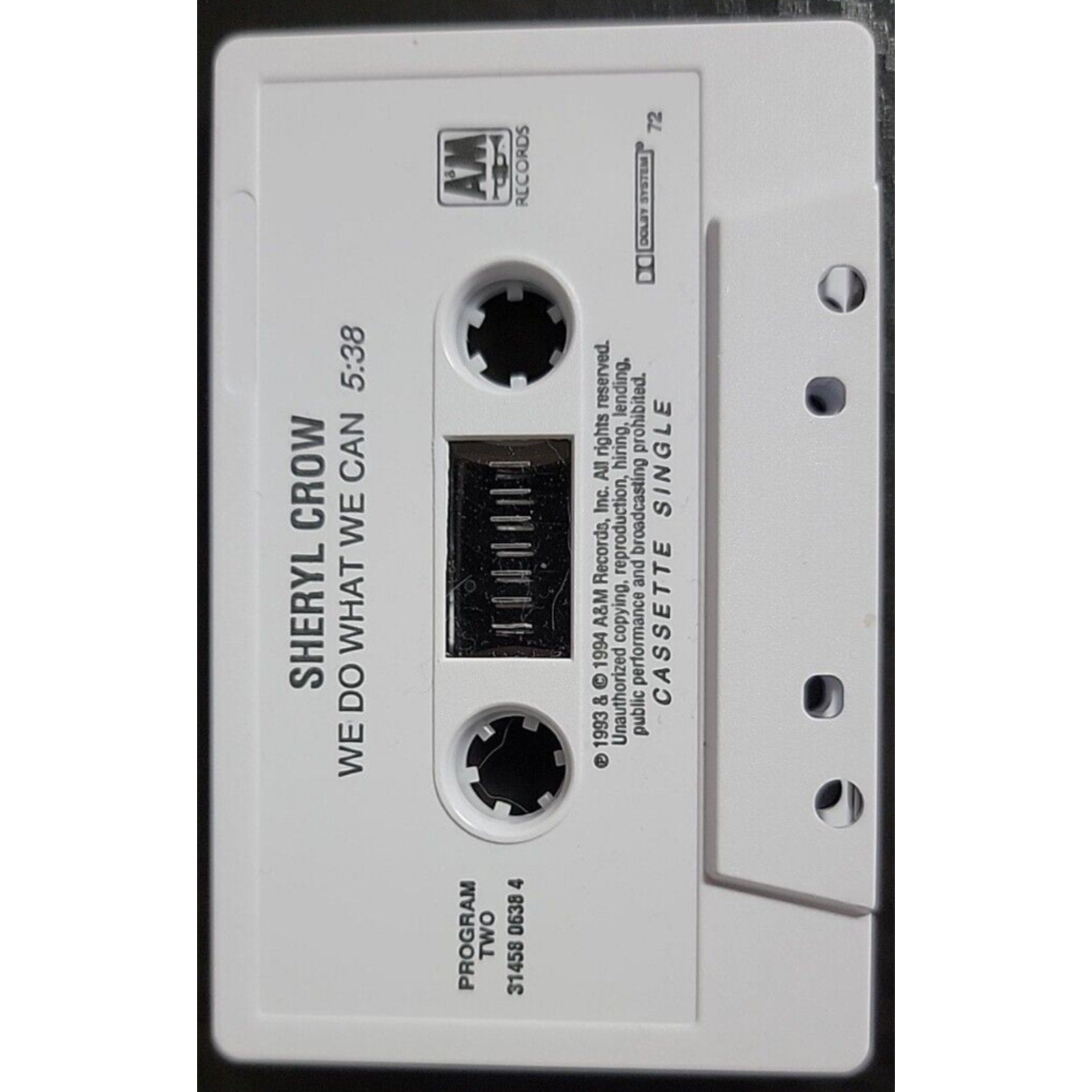 Sheryl Crow - Can't Cry Anymore/We Do What We Can (Cassette) Single