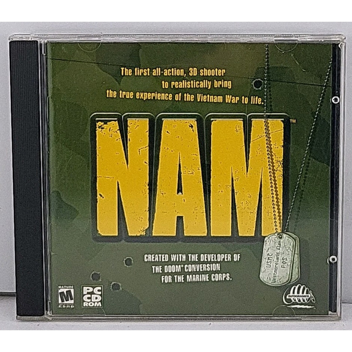 Nam (PC CD-ROM, 1998) Vietnam War FPS GT Interactive Software B116