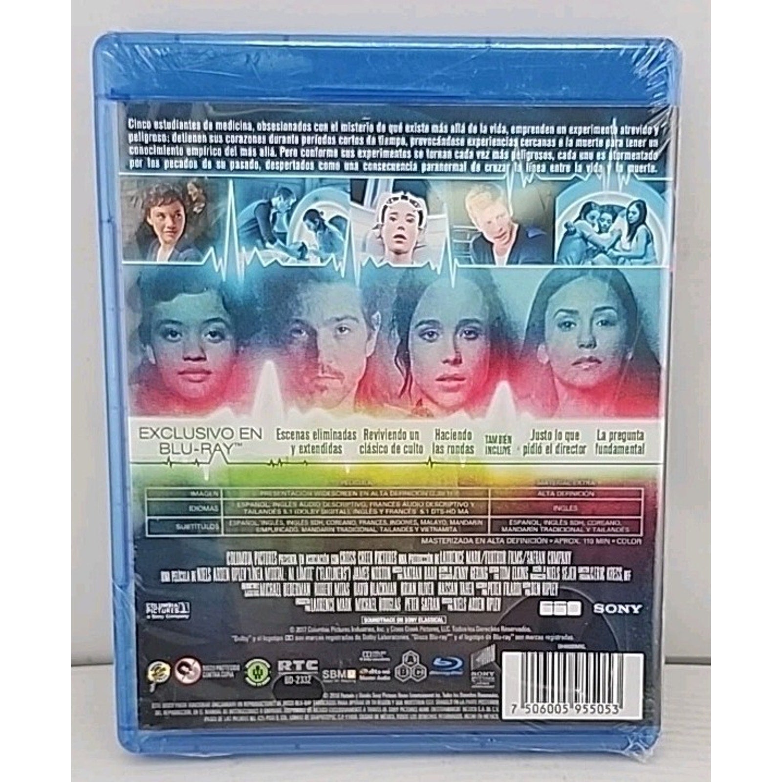 Linea Mortal Al Limite (Flatliners) (Blu-ray, 2017) *Brand New*