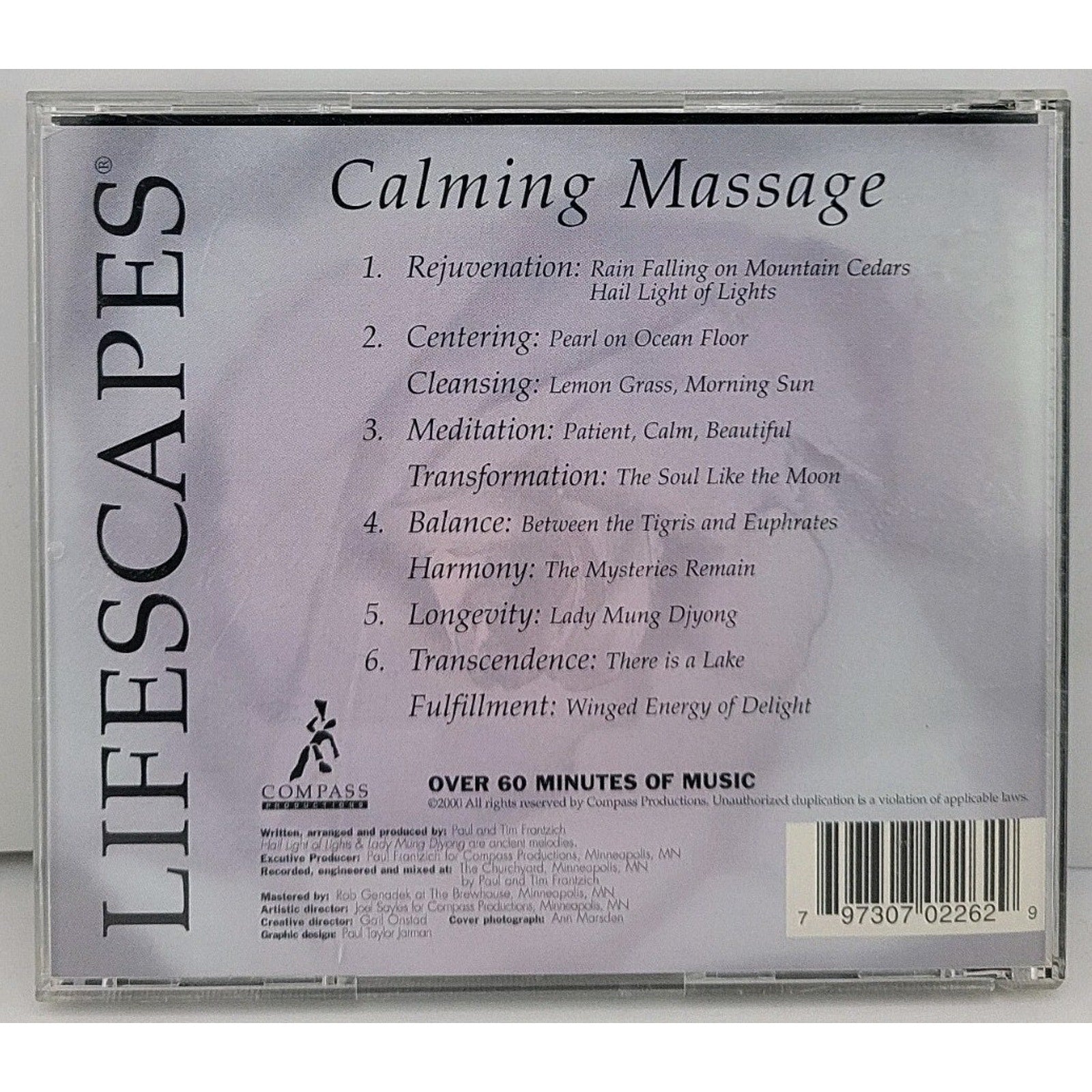 Lifescapes: Calming Massage [Audio CD] 60 Minutes Of Music
