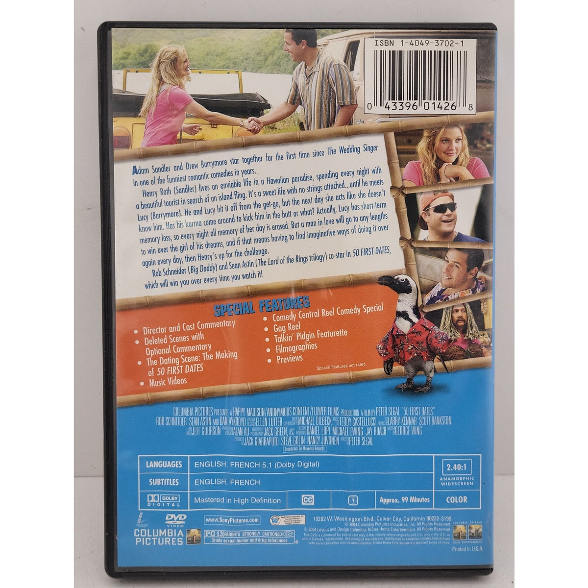50 First Dates (DVD, 2004)