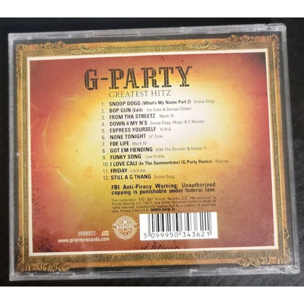 G-party Greatest Hitz CD