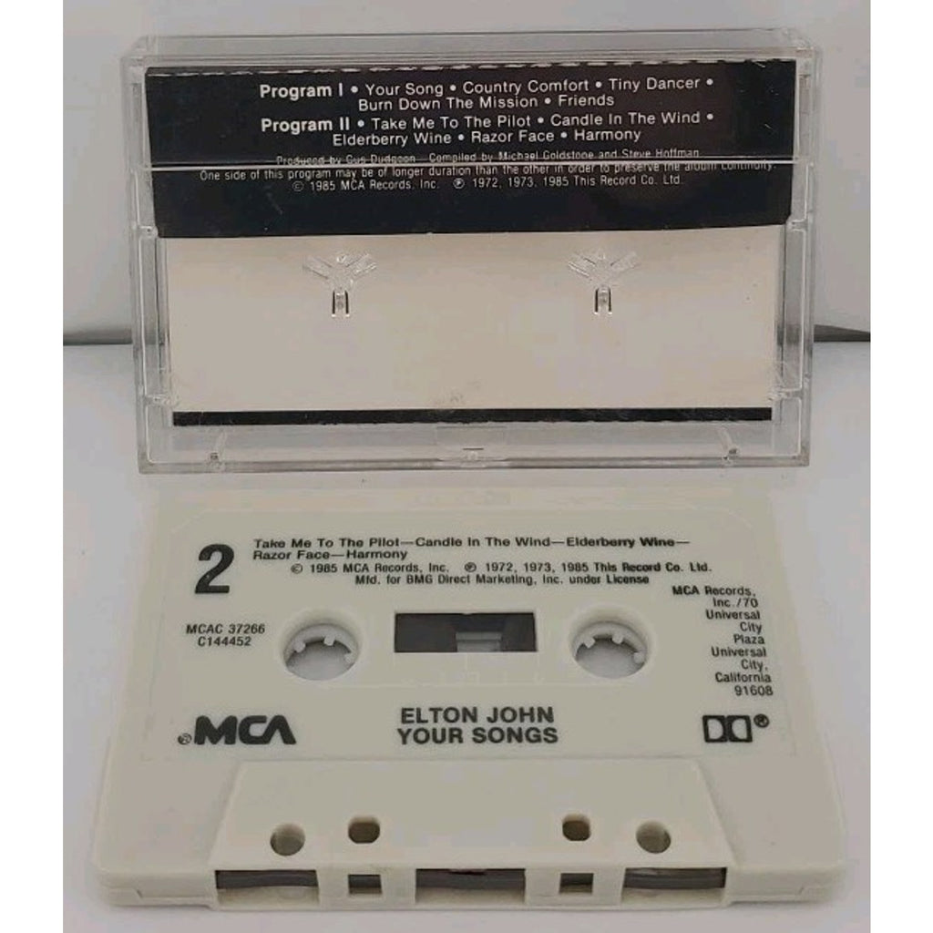 Your Songs by Elton John (Cassette, Feb-1986, MCA)