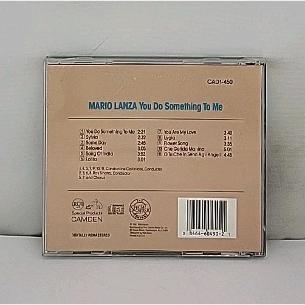 You Do Something to Me by Mario Lanza (Actor/Singer) (CD, 1987, RCA Camden...