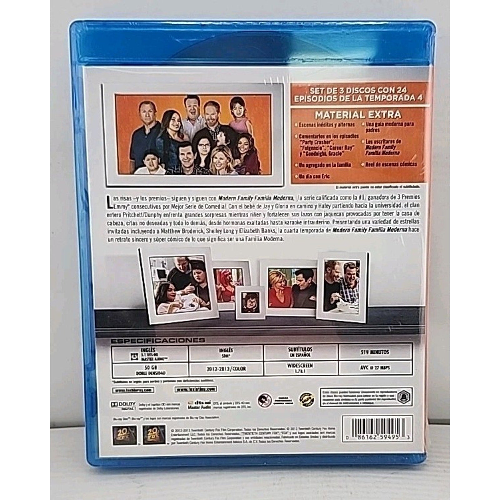 Modern Family Temporada Season 4 Blu-Ray Spanish *Brand New*