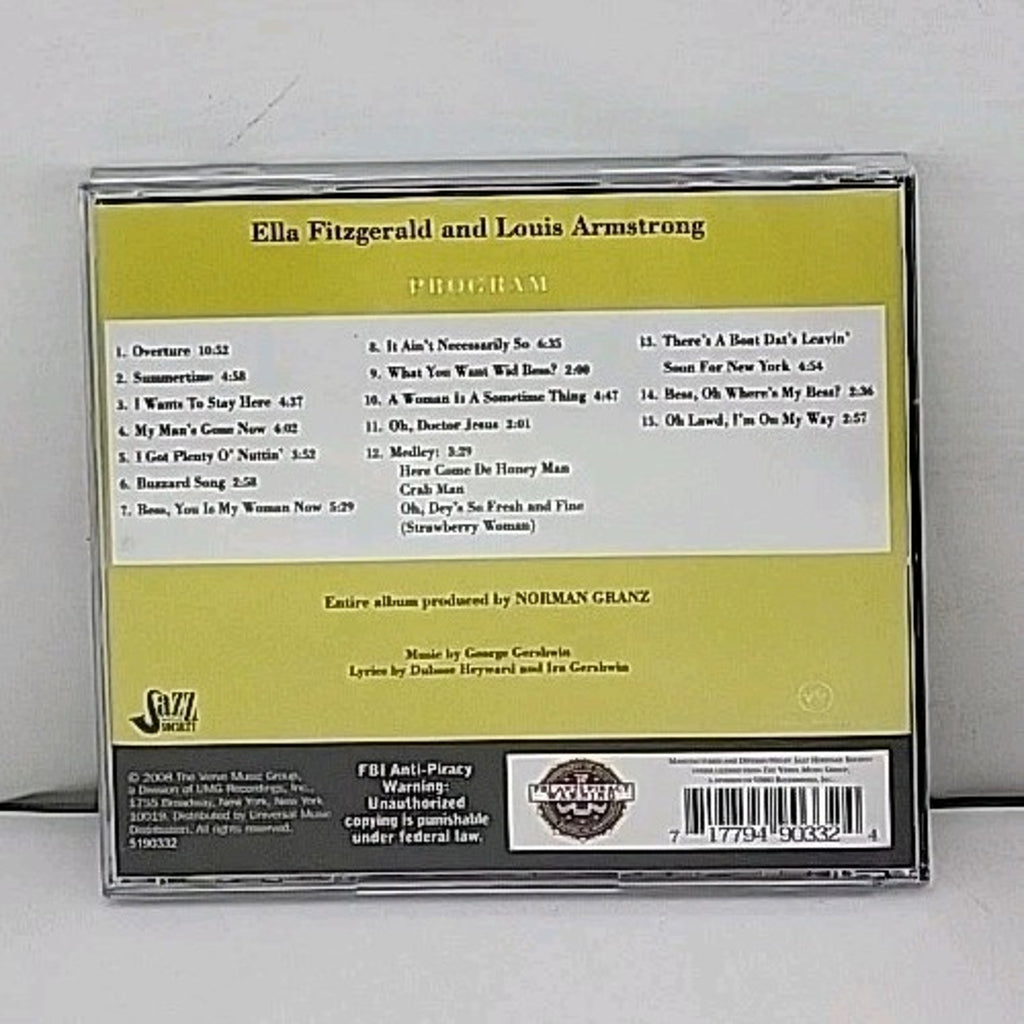Porgy & Bess by Fitzgerald, Ella / Armstrong, Louis (CD, 2008) *Brand New*