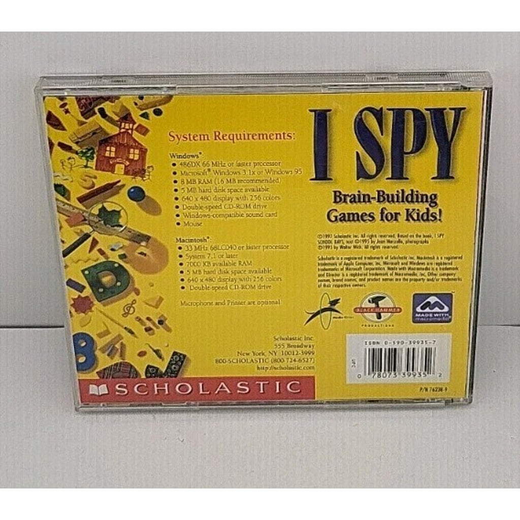 I Spy -- Brain-Busting Games for Kids (PC, 1997)